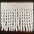 Recorte de encaje de algodón de fábrica para flecos de toalla